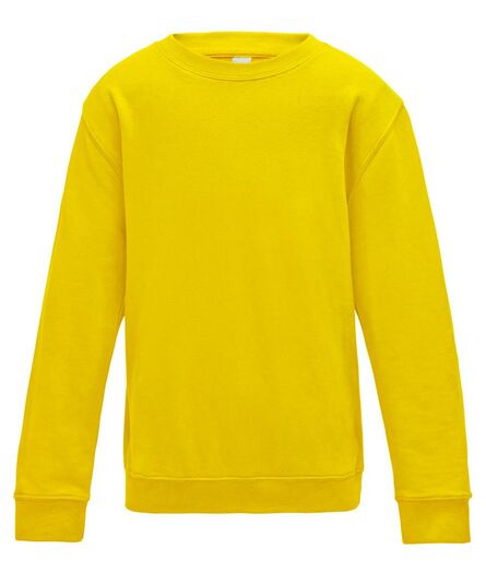 AWDis Kids Sweatshirt, Sun Yellow, 9-11, Just Hoods